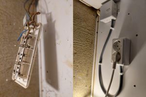 Aansluiting afzuigkap: voor en na 