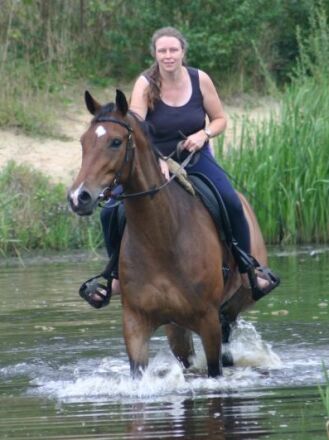 Nobby in het water